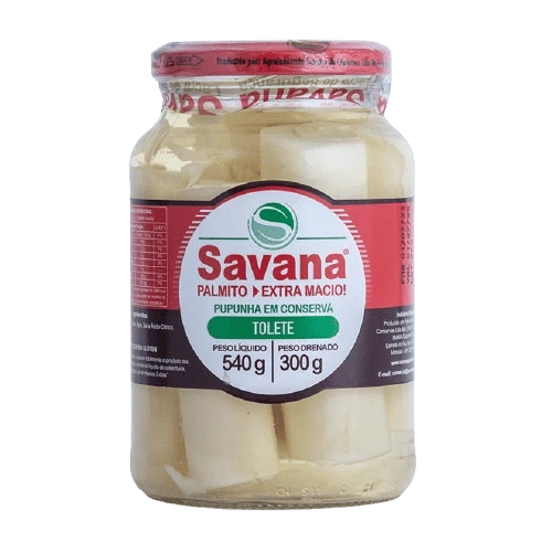 Palmito Pupunha Toletes Savana 300g 