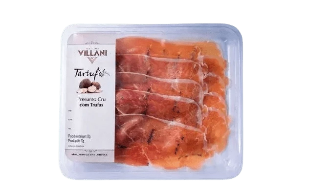 Presunto com Trufas Fatiado Villani Bandeja 70g