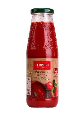 Molho de Tomate C/ Manjericão Passata Rústica La Pastina 680g 