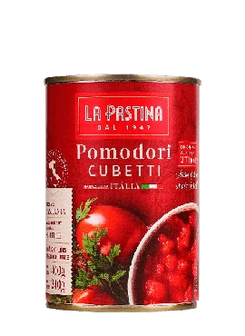Tomate Pelado em Cubos La Pastina 400g 
