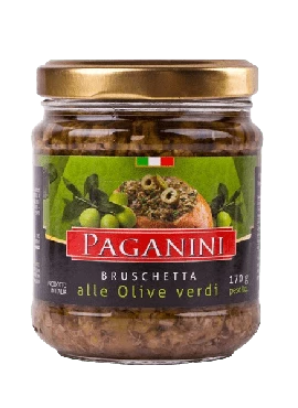 Antepasto Bruschetta alle Olive Verdi Paganini 170g