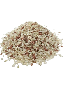 Arroz Cateto Integral Branco com Vermelho a Granel 