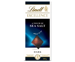 Barra de Chocolate Suiço Excellence Sea Salt Dark Lindt (100g)