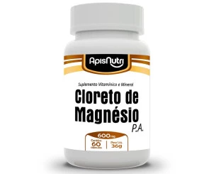 Cápsula Cloreto Magnésio P.A Apisnutri 60cp