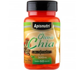 Cápsula de Óleo de Chia Apisnutri 60cp