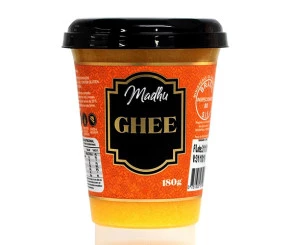 Manteiga Ghee Zero Lactose Madhu 180g 