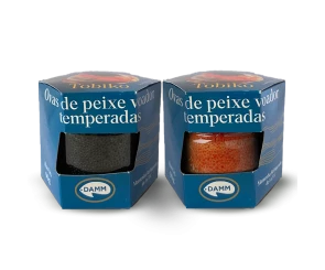 Kit Ovas De Capelin Voador Vermelha e Preta Damm 90g