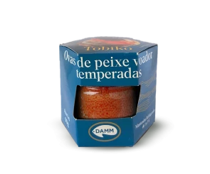 Ovas De Peixe Capelin Voador Temperadas Vermelha Damm 90g