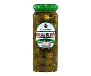 Pimenta Jalapeño Conserva Fogo Mineiro 350g