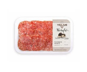 Salame com Trufas Fatiado Villani Bandeja 70g