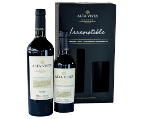 Kit Vinho Alta Vista Malbec 750ml e Cabernet Sauvignon 375ml